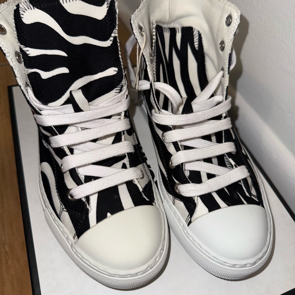 Dsquared2 Zebra Pattern High-Tops - image 2